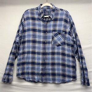 Flannel Men's Plaid Button Up Shirt Size XL Jackson Hole Country Western Chore